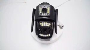 🔥ต้นฉบับ🔥SIM 4G 8MPกล้องวงจรปิด wifi Dual Lens CCTV Camera Outdoor HD กันน้ํา การควบคุม PTZ 360° IP กล้อง เสียงสองทาง night vision การตรวจจับการเคลื่อนไหว