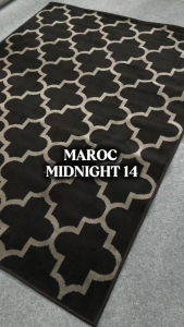 MAROC Karpet Lantai 210x300 Midnight Monokrom - Midnight 14