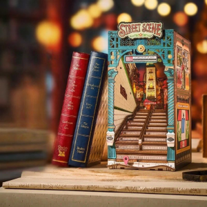 Rolife | Interactive Bookend Miniature House DIY Assembly Model