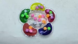 Montessori 5-Color Sorting Sensory Toy for Kids Educational Learning Game with Colorful Balls for Fine Motor Skills Development