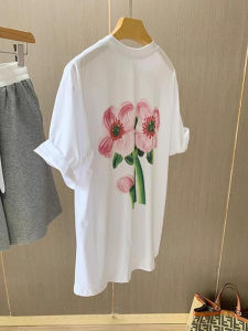 Stylish Loose Womens Short Sleeve T-Shirt Handpicked Store Design Back Print Summer New Fashion Versatile Top Korean Style