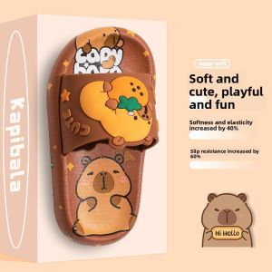 MONLEYTA | Childrens Bathroom Slippers Anti-slip Quick-drying Summer New Style Boys Sandals Comfortable Home Indoor Shoes PVC Material