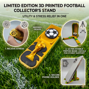 Football elements Foldable Portable Phone StandCreative Keychain Decor Desktop Lazy Phone Holder Match Viewing Live Stream