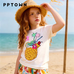 PPTOWN | New Large Children Summer Outerwear Tank Top Tropical Elements