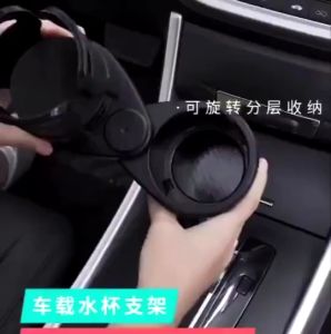 camellia.86 ที่วางแก้วน้ำในรถ แบบ 2 หัว (ปรับขนาดได้) หมุนได้ 360 องศา ถ้วยอะแดปเตอร์ขาตั้ง 2in1 พร้อมส่ง