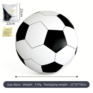 80cm Giant Inflatable Soccer Ball PVC Beach Ball Outdoor Sport Game Toy for Children Adult
