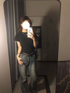 Áo Thun Cotton Tay Ngắn Ôm Vừa Vặn Màu Xám Mùa Hè 2025 Phong Cách Hàn Quốc Dành Cho Nữ Áo Thun Cổ Tròn Thường Ngày