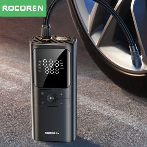 Rocoren Air Compressor Pump Tire Inflator Intelligent Wireless Air Pump for Car automobile Motorcycles and Bicycles