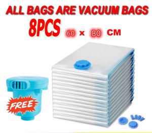 8PCS Vacuum Bag Set: A Compact & Reusable Storage Solution