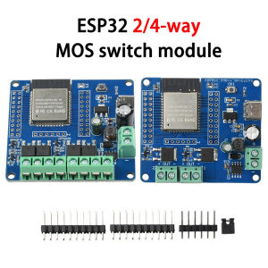 DC 5-60V ESP32 2/4-Way MOS Switch Module Single Relay ESP32-32E WIFI Bluetooth Development Board UART Burning Module