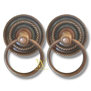 Tarikan Pintu Gebyok Kuningan Motif Gby 020 Antik 2 Pcs