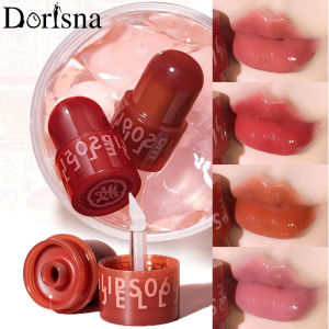 Dorisna Son dưỡng ẩm gương dễ thương Son môi thạch ngọt ngào Son bóng lâu trôi không phai Son bóng trang điểm