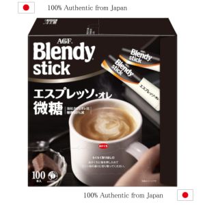 【Direct From Japan】AGF Blendy Stick Espresso Au Lait Mildly Sweetened - 100 Sticks