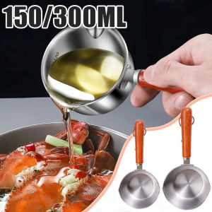 หม้อเหล็กกล้าไร้สนิมขนาดเล็กอเนกประสงค์ขนาด150/300มล. น้ำมันปรุงอาหารกระทะทำความร้อนเนยละลายสำหรับใช้ในครัวเรือน