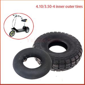 10 Inch High-Quality 4.10 3.50-4 Tyre 4.10-4 Outer Tires Inner Tube Fit Electric Tricycle Trolley Electric Scooter Warehouse Car