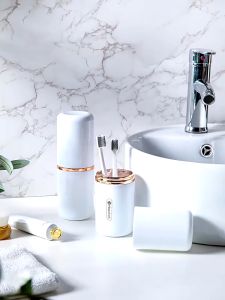 Toothbrush Case Trip Toothbrush Travel Containers Toothpaste Holder Plastic Toothbrush - JC Elise