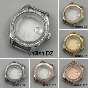 ตัวเรือนนาฬิกา DZ 28MM สำหรับสุภาพสตรี รุ่น NH05 NH06 ชุบเคลือบสีเงิน ทอง และโรสโกลด์ ขัดเงา ใช้ได้กับ NH05 NH06 นาฬิกาอัตโนมัติ อะไหล่ตกแต่ง
