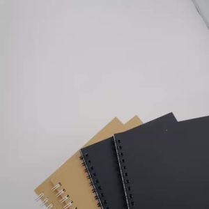 Double Metal Ring A5 Spiral Notebook Aesthetic notepad personalized 60 Sheets Kraft Cover school office stationery supplies