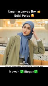 Grosir Online Tanahabang - Paris Cotton Polos Scarves BOX PARIS POLOS UMAMA BOX By Umama Scarf