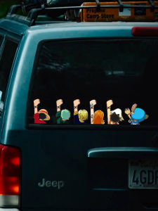 One Piece Luffy Automobile Sticker Straw Hat Saolong Battery Car Side Door Sticker Scratch Cover Rear Wind Glass Decoration