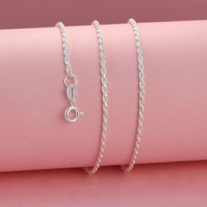 Dây chuyền bạc 925 xoắn size nhỏ mang lại sang trọng trẻ trung cho Nữ