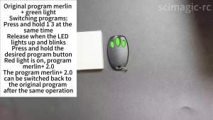 Merlin+ 2.0 E945M Roller Door Gate Remote Control E960M E940M E945M E950M Compatible MR850EVO MR855MYQ MR550EVO Garage Opener