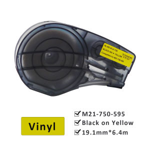 Multicolor M21-750-595 19.1mmx6.4m(0.75"x21) Self-adhesive Vinyl Label Compatible BRADY BMP21 PLUS Printer for M21 750 595