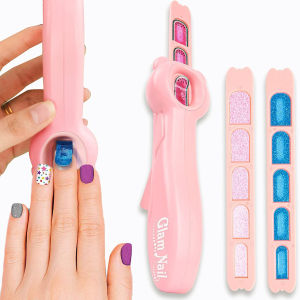 Childrens Nail Machine Princess Girl Makeup DIY Nail Art Stickers Set Decorations Toys Makeup Toys