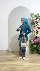 Kebaya Modern Wanita Calista Pesta Kebaya Brukat Terbaru Elegan Seragam Lamaran Wisuda Remaja Viral