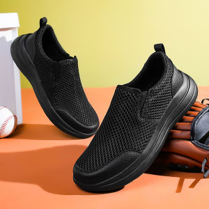 ORNGMALL Fashion Mens Sneakers Lightweight Breathable Casual Mesh Shoes Comfortable Breathable Slip-On Classic Shoes Walking Shoes for Men