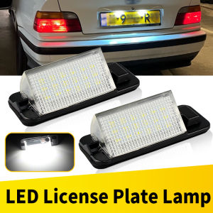 2Pcs For BMW E36 Led License Plate Light 18SMD White Number Plate Lamp Bulbs For BMW E36 318i 318is 318ti 325i M31992-1998