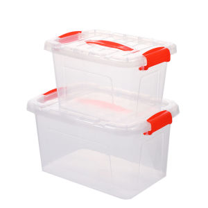 Food Grade Large Capacity Transparent Rectangular Plastic Storage Box