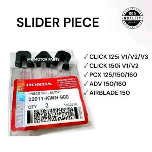Honda Slider Piece for CLICK 125i V1/V2/V3 CLICK 150i V1/V2 PCX 125/150/160 ADV 150/160 AIRBLADE 150 - 3 pcs - 22011-KWN-900
