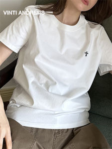 Basic Crewneck Short Sleeve Tee White T-Shirts