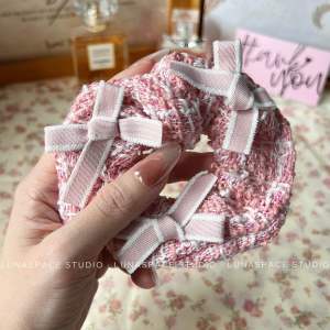 LUNASPACE STUDIO Lace Ballet Scrunchie Hair Tie For Girl Ribbon Hair Rope Flower Rubber Band