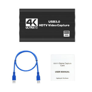 4K Capture Card for Streaming Recording HDMI Video Capture Device with USB 3.0 1080p 60fps for PS5 Xbox Switch OBS PC Mac