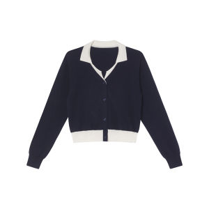 NIHAOKANONG | Áo Cardigan Knit Phong Cách Rộng Rãi và Ôm Sát Dành Cho Người Thấp
