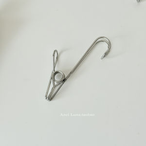 กิ๊บติดผนังแบบหนีบโลหะผสมสแตนเลส 304 สำหรับห้องน้ำและครัว ทรงหนีบแบบหนีบลม ทรงหนีบสาย ทรงหนีบแบบหนีบลม