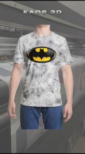 Kaos 3D 3 Dimensi Batmn Logo Premium Bangkok Thailand