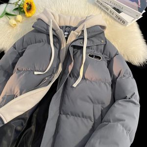 Genio Lamode Casual Thickened Warmth Cotton Jacket Mens Fashion Brand Autumn Winter Coat Polyester Fiber Long Sleeve Zipper