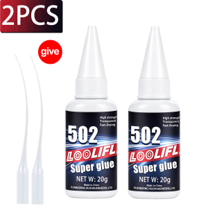 LOOLIFL | 502 Multi-Purpose Super Glue Instant Quick-drying Cyanoacrylate Adhesive For Glass Wood Metal Strong Bond Liquid Glue RepairTool