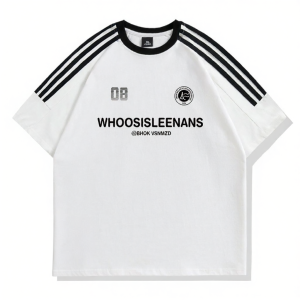 Collaborative Striped Pure Cotton T-Shirt