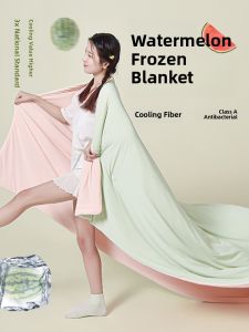 2025 New Summer Ice Silk Space Cooling Air Conditioning Quilt Lightweight Comforter Breathable Durable Fiber Filling Quilt