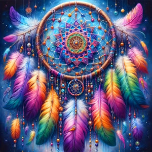 Bộ Tranh Kim Cương Huacan Full Square Round Tranh Thêu Hoa Dreamcatcher Quà Tặng Tự Làm Hoàn Chỉnh Với Kim Cương Nhựa Phong Cách Hiện Đại