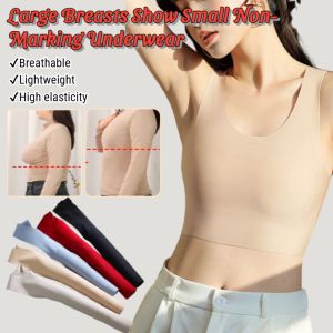 Seamless Invisible Bra & Wide Shoulder Straps: Breathable Underwear for Large Breasts