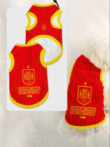 HanWei | World Cup Spain Fan Pet Vest Anti-Shedding