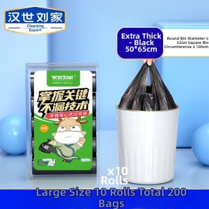 HANSHILIUJIA | Heavy-duty Garbage Bags Handheld with Drawstring