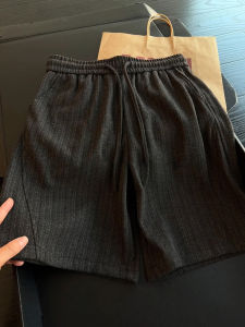 Aesthetic American Sloped Short Pants Straight Loose Trousers
