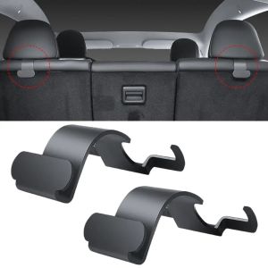 2pcs Rear Headrest Hook for Tesla Model Y Juniper Organizer Center Console Head Rest Storage Accessories Umbrella Trunk Hanger