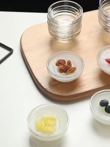 Mini Glass Bowl Multi-Purpose Heat Resistant Food Dessert Salad Snacks Pudding Container Cups For Household Restaurant Cafe Use
